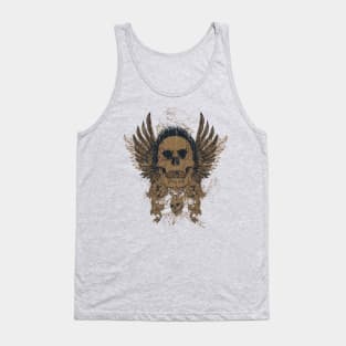 Zombie Skull with Wings Tank Top